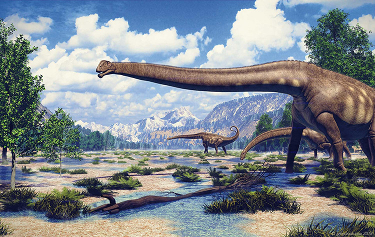 dinosaur sauropod prehistoric neck concept art illustration