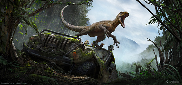 dinosaur magnaraptor creature art concept game