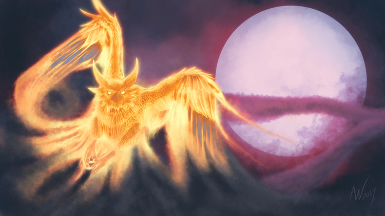 phoenix fantasy creatures illustration art