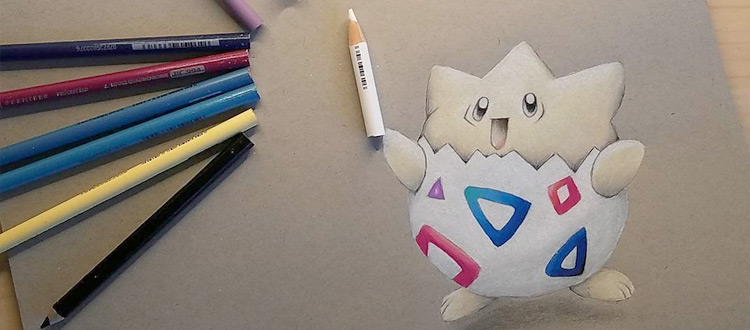 Learn how to draw Mew from Pokemon using few simple drawing steps