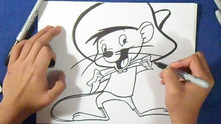 How to Draw Speedy Gonzales from Looney Tunes (Looney Tunes) Step