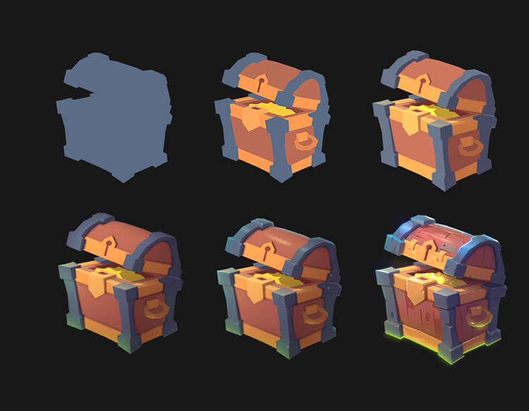 treasure chest concept game art