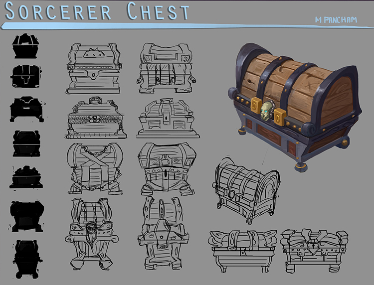 sorcerer chest design art concept