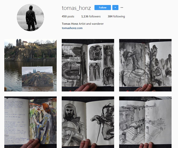 Tom Honz art Instagram