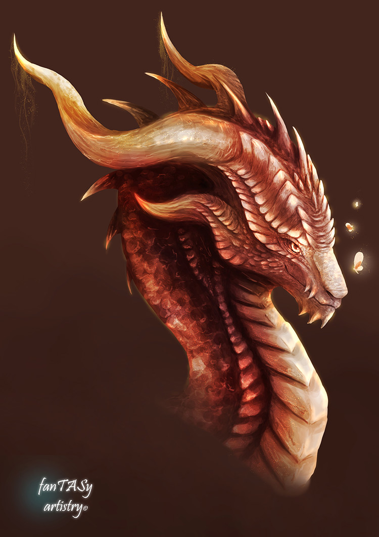 dragon creature fantasy concept art