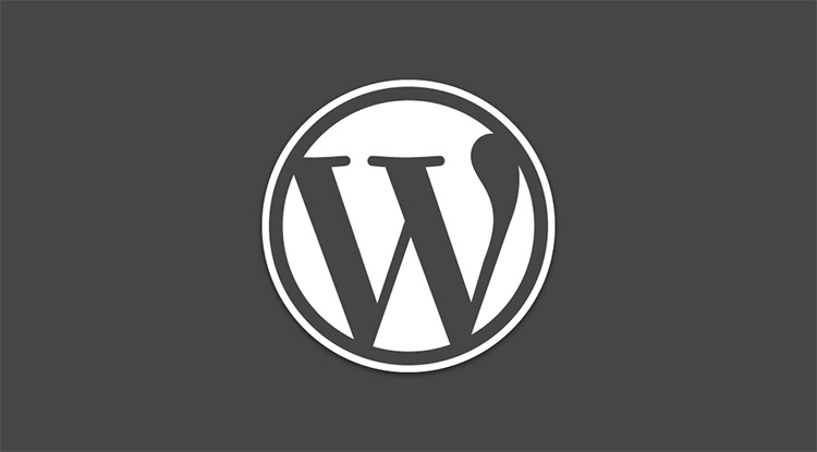 WordPress logo dark theme