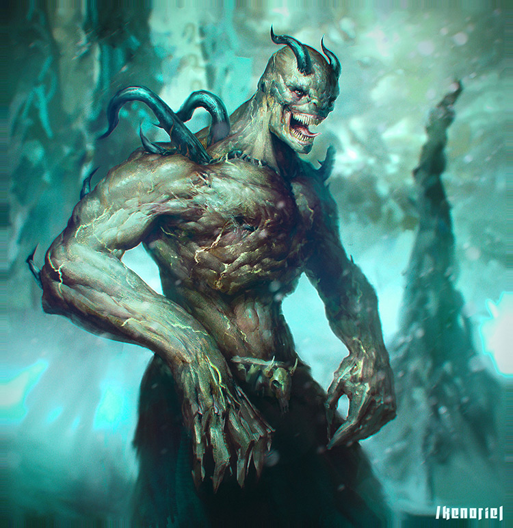 demon monster doom creature art concept