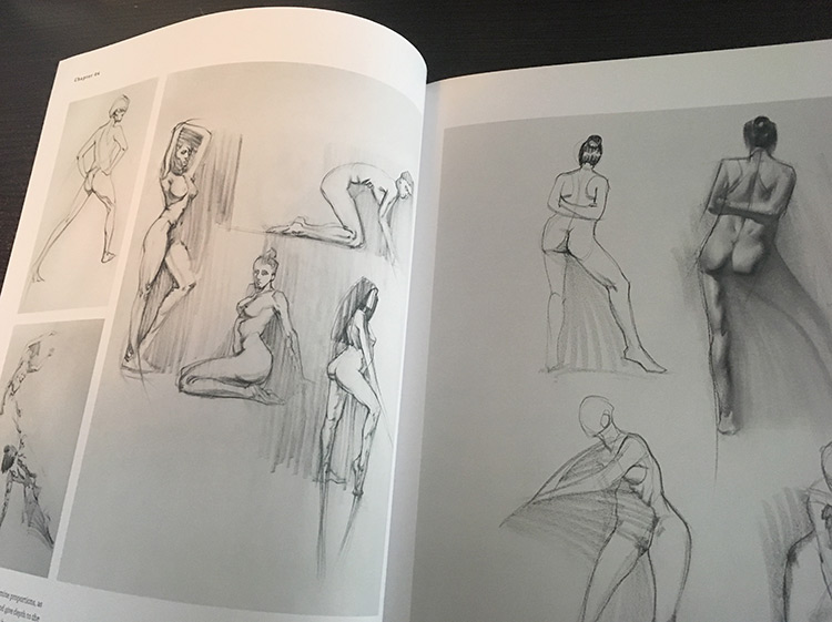 Figure drawing for concept artists book inside