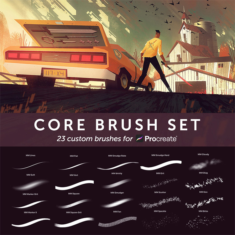 procreate concept art brushes free