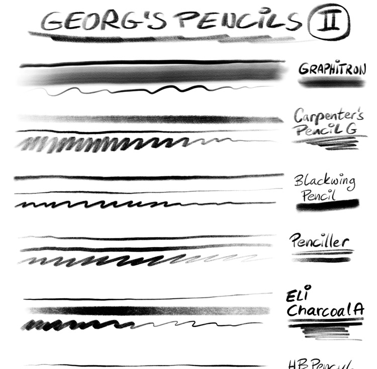 Texture Brush Pack for Procreate, Procreate Crayon Brushes