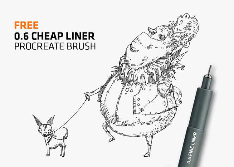 Fineline line ink brushes