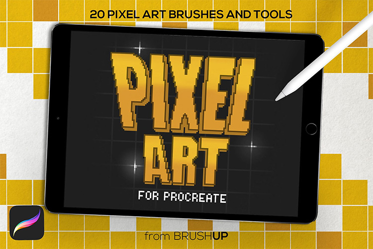 Pixel art brushes Procreate