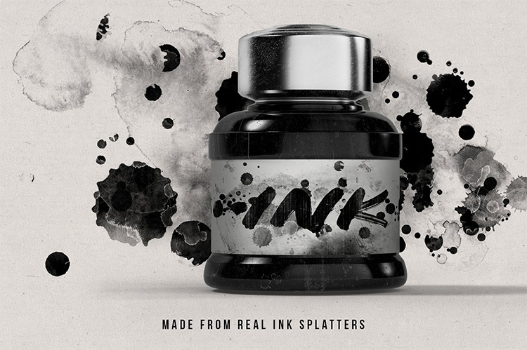 General ink splatters