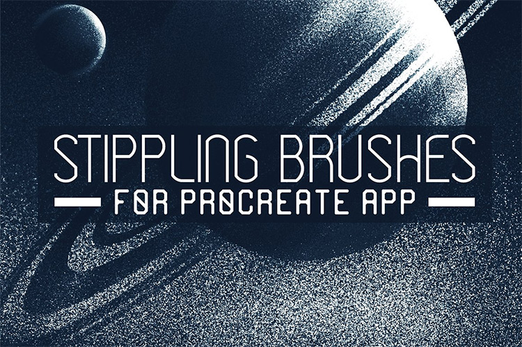 Stippling procreate brushes