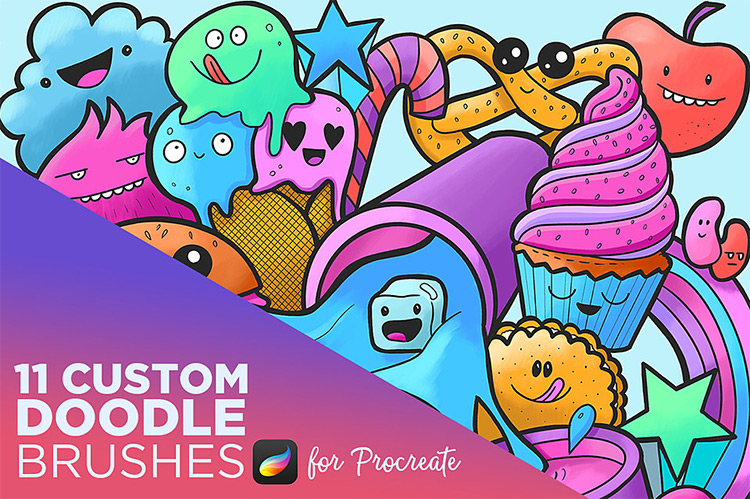 free procreate cartoon brushes