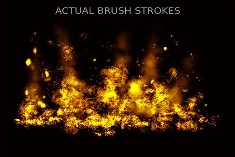 Fire Brushes pack for Procreate