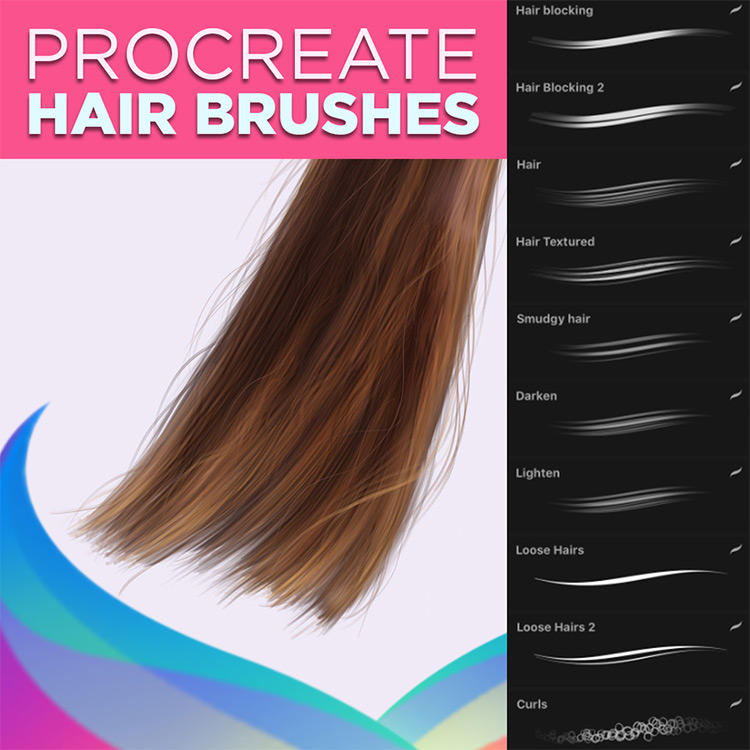 free brushes procreate hair