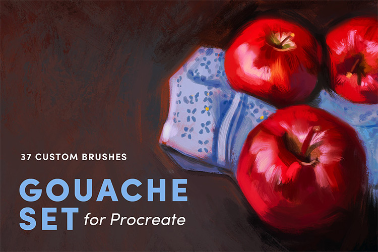 55 Procreate Fruits Brush Set.