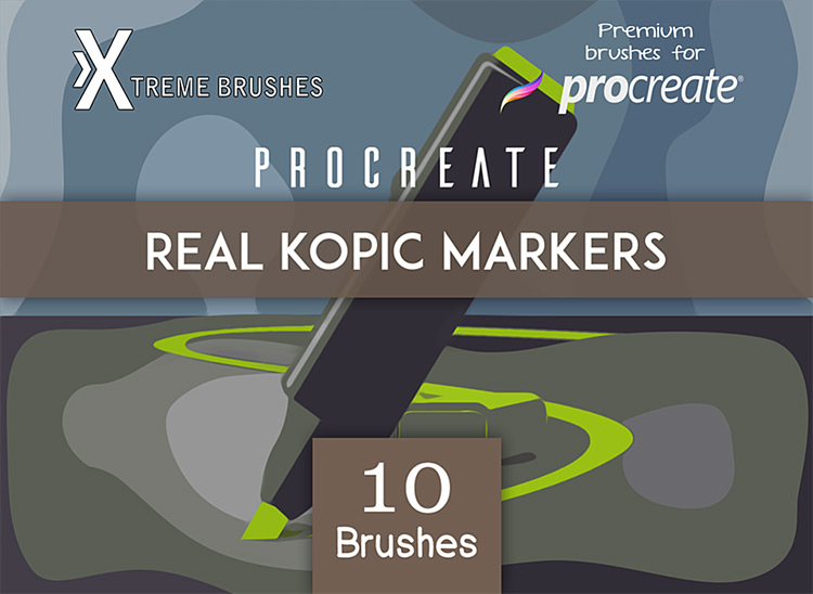 Kopic Markers brush set for Procreate