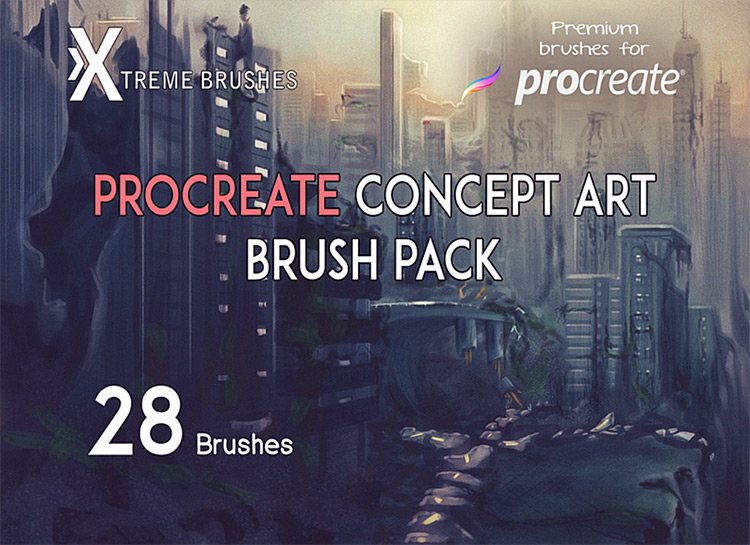 concept art procreate brushes free