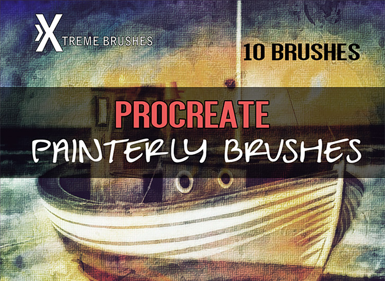 Painterly brushes for Procreate