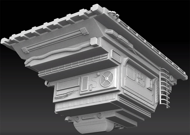 Platform hard surface modeling demo