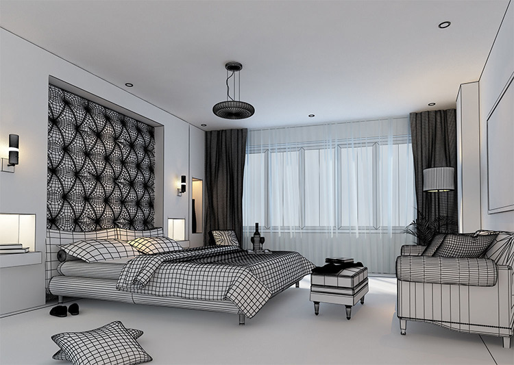 Bedroom 3d design