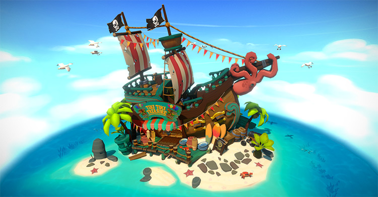 Tiki Treasure shop model