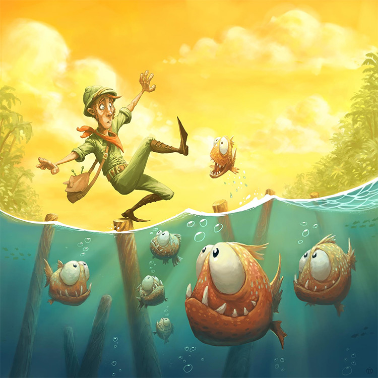 piranha board game cover