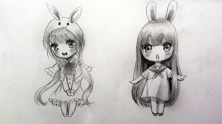 How I draw Chibis! | Anime Art Amino