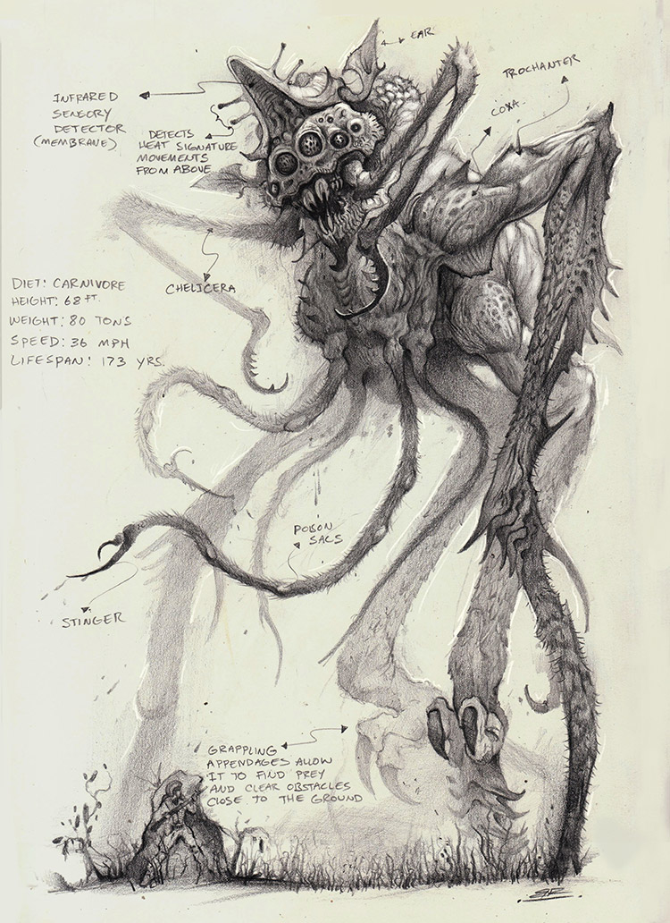 Orpachakra creature drawing
