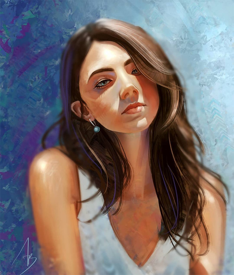 @trungbui42 digital portrait color study