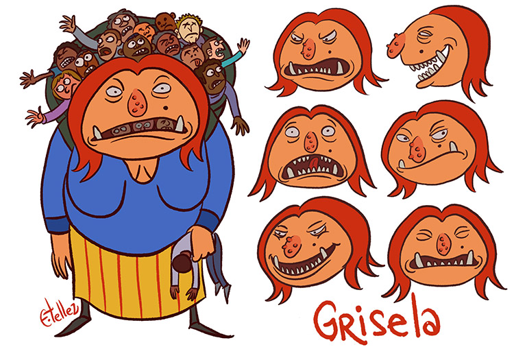 Grisela character by Edgar Tellez