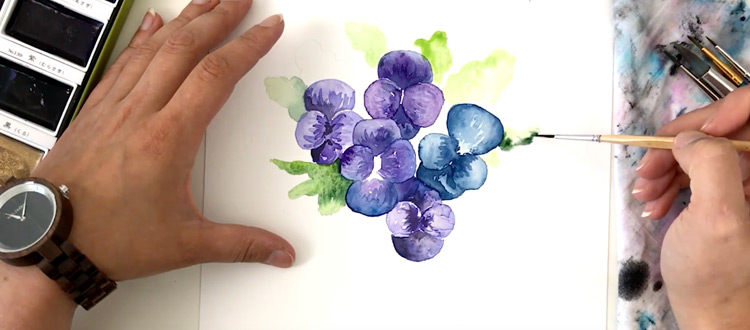 watercolor art tutorial step by step - judy-dell