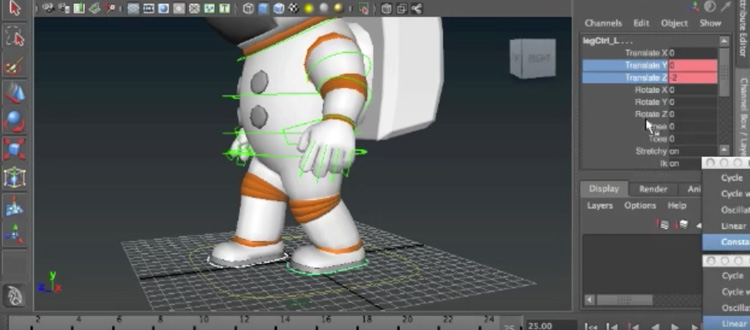 3D animasyon modelleme karakteri