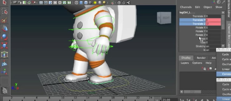 blender 3d animation keep object at screen position