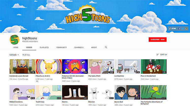 High5toons channel
