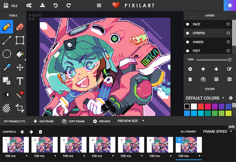 when you use your skills to make drawings of internet pixels