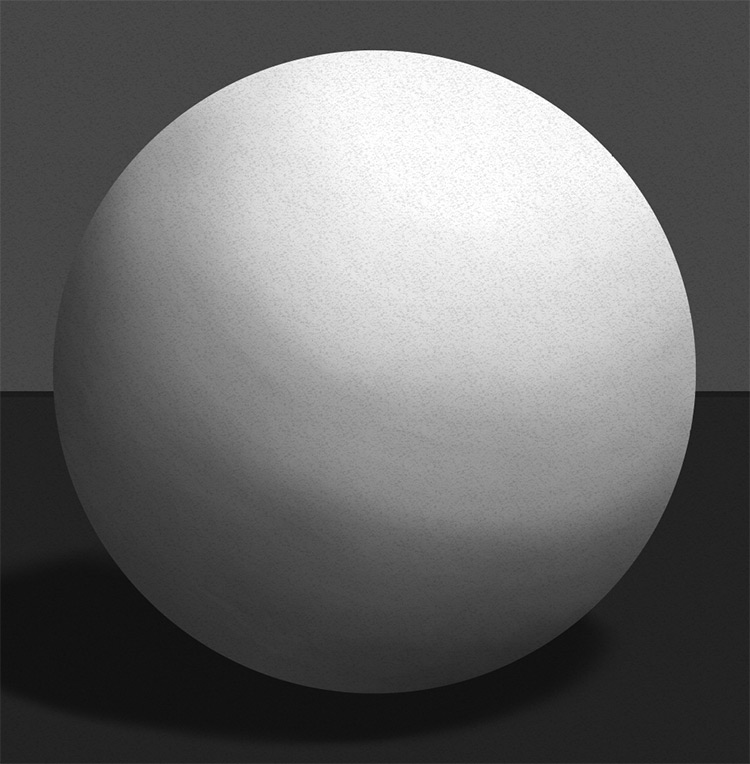 Digital drawing of a sphere