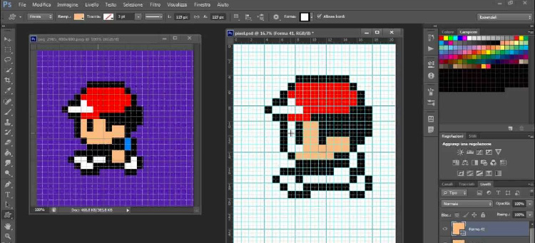 Photoshop pixel art screenshot