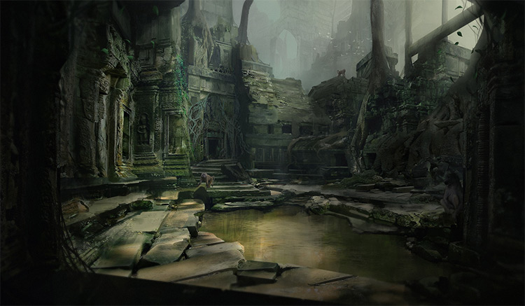 Jungle Environment Paintings for Concept Art Inspiration