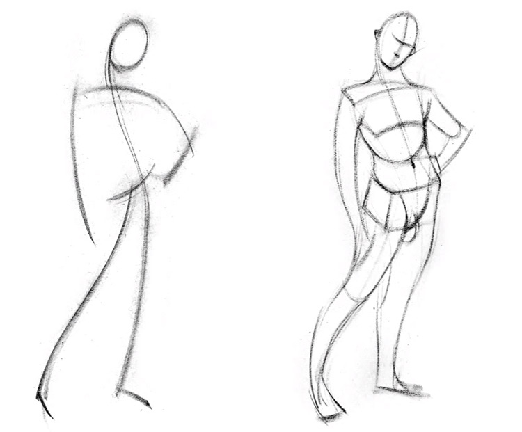 proko gesture concept art sketches
