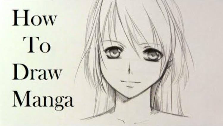 How to draw Anime manga girl female women character From Japan