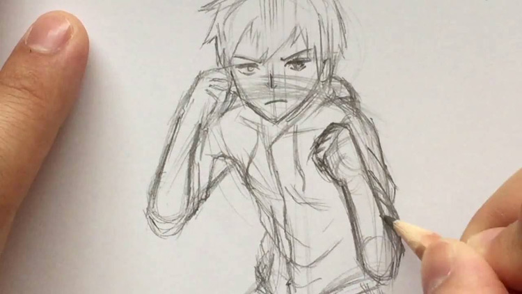 Create meme Chibi poses, anime poses, sketches of anime