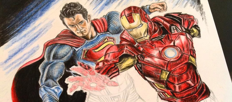 cool superhero drawings