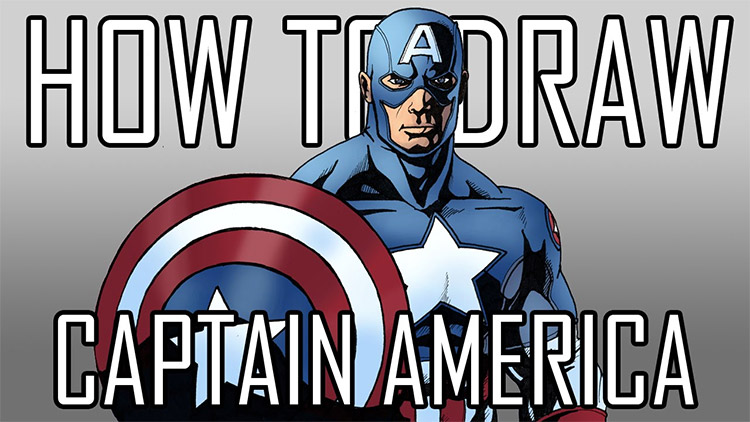 How to Draw CAPTAIN AMERICA (Avengers: Endgame) Drawing Tutorial, Draw it,  Too!
