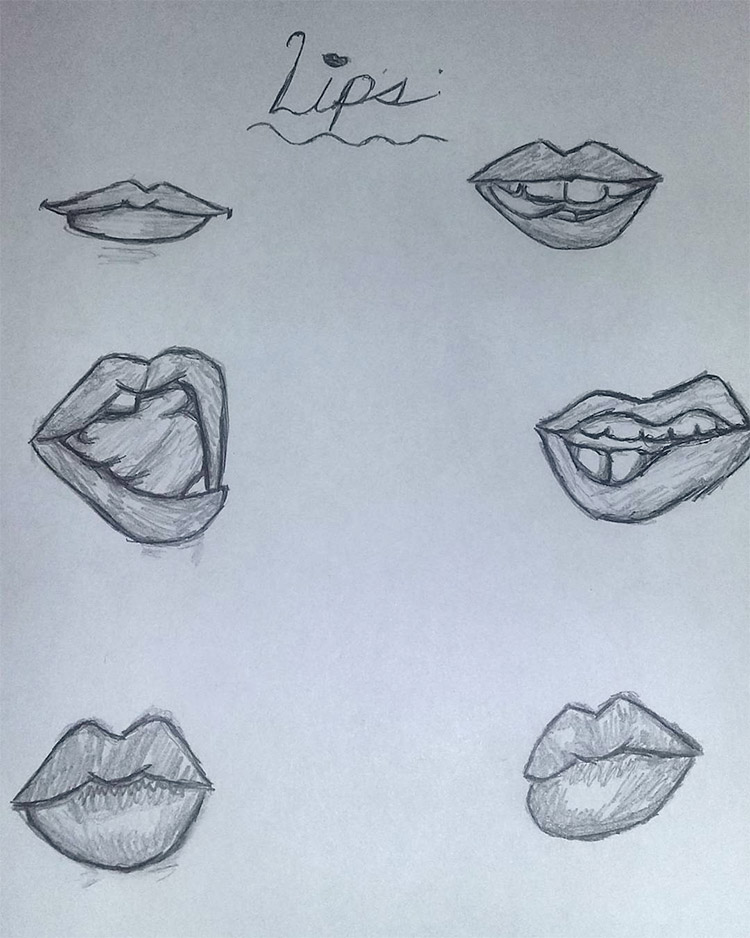 Cartoony lips