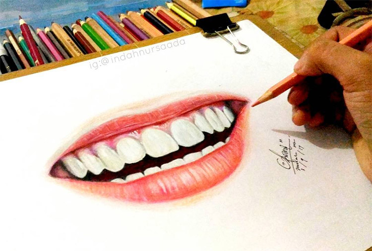 100 Drawings Of Lips Mouths And Teeth