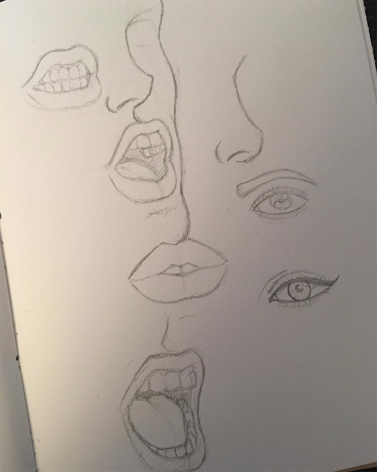 Light lines lips