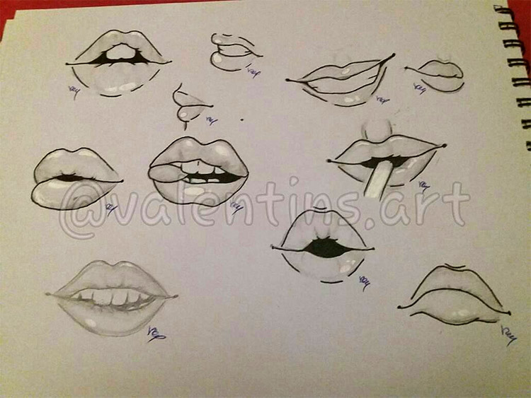 Loading  Lips drawing, Drawing tips, Mouth drawing